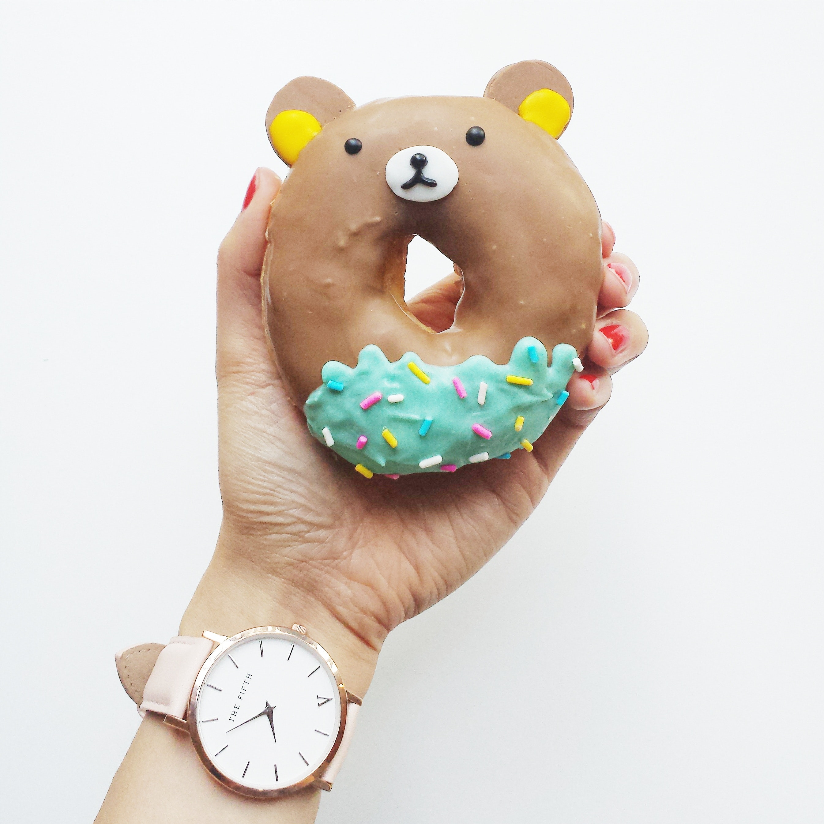 teddy bear shaped donut