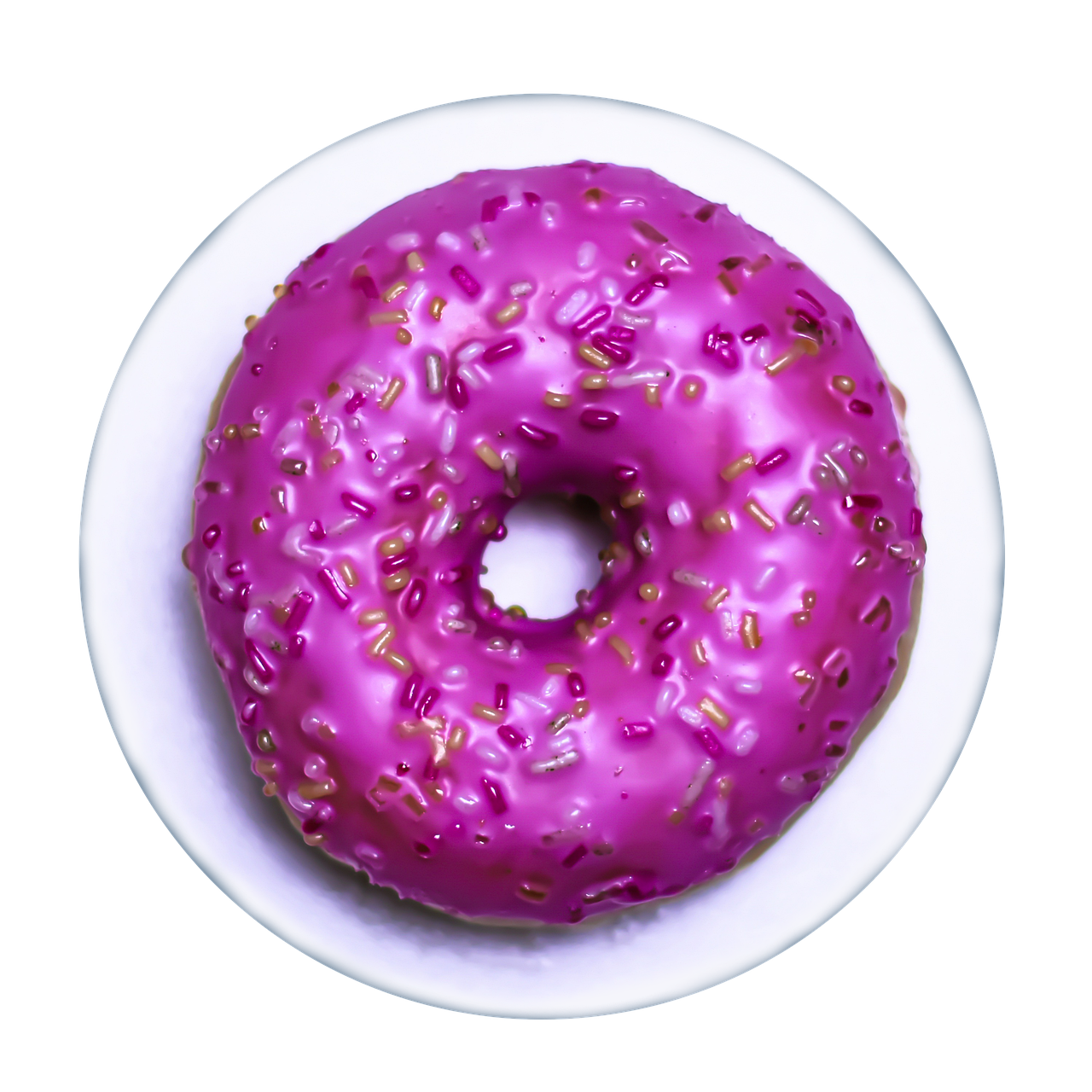 strawberry flavoured donut